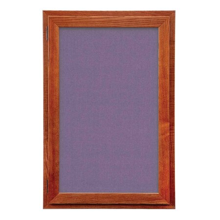 United Visual Products Outdoor Enclosed Combo Board, 42"x32", Satin Frame/Grey & Apricot UVCB4232OD-GREY-APRICOT